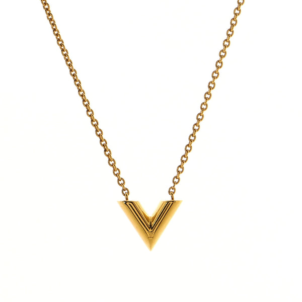 Louis Vuitton - Authenticated Essential V Necklace - Metal Multicolour for Women, Very Good Condition