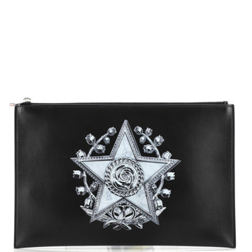 Christian Dior Homme Zip Pouch Printed Leather