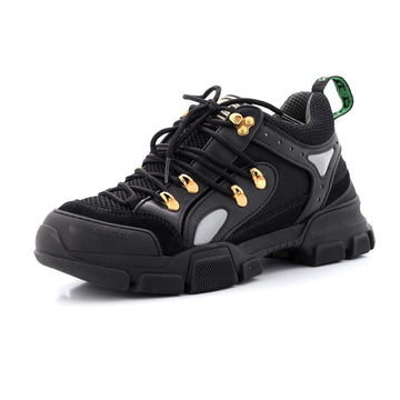 Gucci Men's Flashtrek Sneakers Mesh with Canvas and Leather