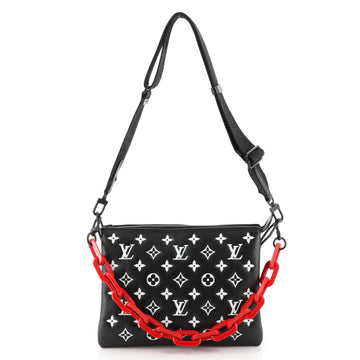 Louis Vuitton Coussin Bag Limited Edition H27 Bicolor Monogram Embossed Lambskin PM