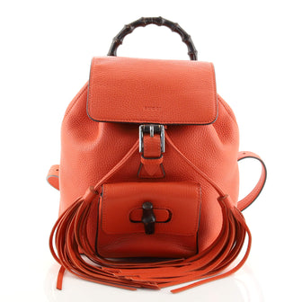 Gucci Bamboo Tassel Backpack Leather Mini