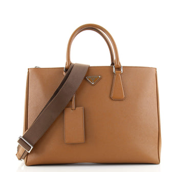 Prada Galleria Double Zip Travel Tote Saffiano Leather Large