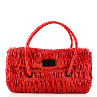 Prada Turnlock Shoulder Bag Nappa Gaufre Medium