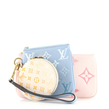Louis Vuitton Trio Pouch Set By The Pool Monogram Empreinte Giant