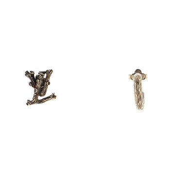 Louis Vuitton LV Wood Stud Earrings Metal