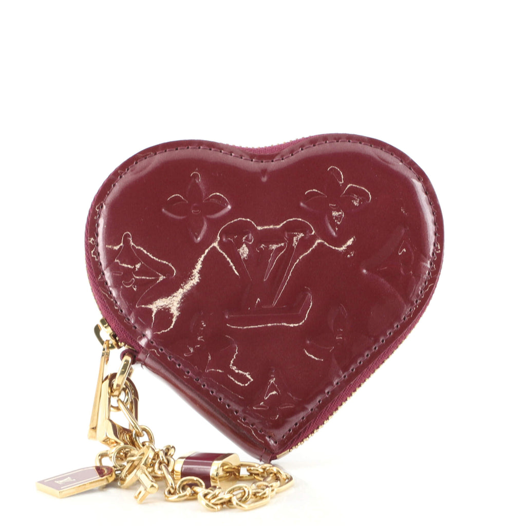 Louis Vuitton Violet Monogram Vernis Heart Coin Purse – The Closet