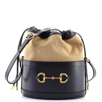 Gucci Horsebit 1955 Bucket Crossbody Bag Leather Small