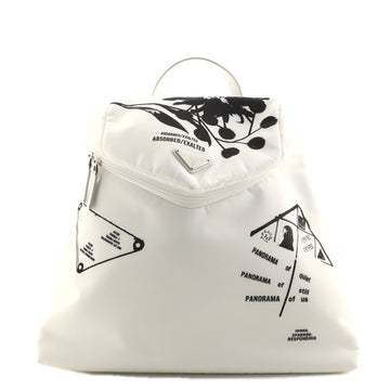 Prada Signaux Backpack Printed Nylon