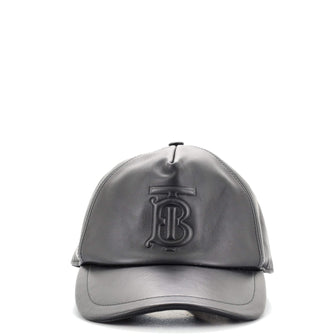 Burberry TB Monogram Motif Baseball Cap Leather