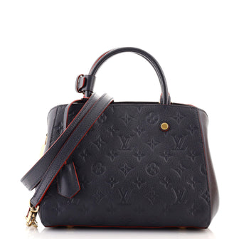 Louis Vuitton Montaigne Handbag Monogram Empreinte Leather BB