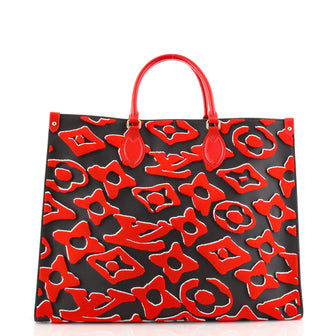 Louis Vuitton OnTheGo Tote Limited Edition Urs Fischer Tufted Monogram Canvas GM