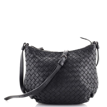 Bottega Veneta Saddle Zip Messenger Bag Intrecciato Nappa Mini