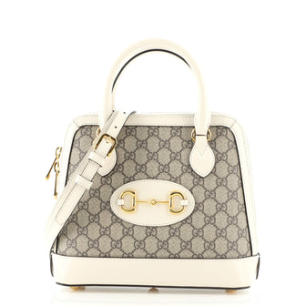 Gucci Horsebit 1955 Top Handle Bag GG Coated Canvas Small