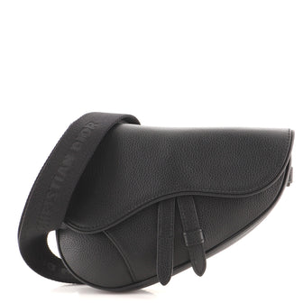 Christian Dior Saddle Crossbody Bag Leather Mini
