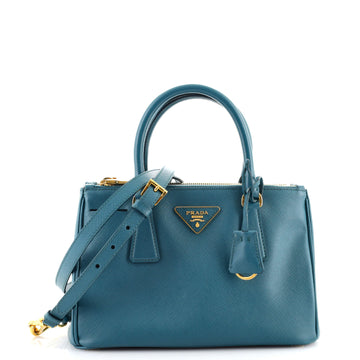 Prada Galleria Double Zip Tote Saffiano Leather Small