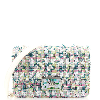 Chanel Beauty Lock Flap Bag Quilted Tweed Mini