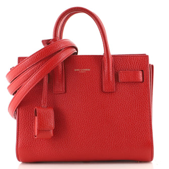 Saint Laurent Sac de Jour Bag Leather Nano