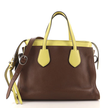 Gucci Ramble Layered Tote Pebbled Leather Medium