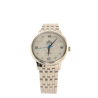 Omega De Ville Prestige Co-Axial Chronometer Automatic Watch Stainless Steel with Diamond Markers 33