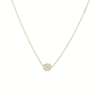 Chopard Circle Pendant Necklace 18K White Gold and Diamonds