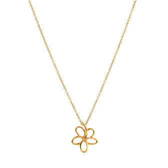 Tiffany & Co. Paloma Picasso Villa Flower Pendant Necklace 18K Rose Gold