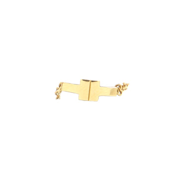 Tiffany & Co. T Two Chain Ring 18K Yellow Gold