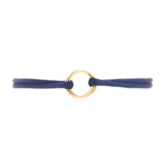 Cartier Trinity On Cord Bracelet Silk Cord with 18K Tricolor Gold