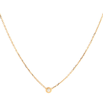 Cartier Diamants Legers Pendant Necklace 18K Rose Gold with Diamond XS