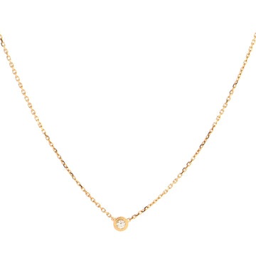 Cartier Diamants Legers Pendant Necklace 18K Rose Gold with Diamond XS
