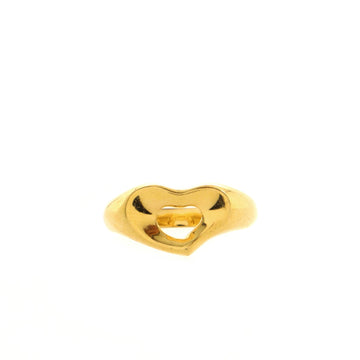 Tiffany & Co. Elsa Peretti Open Heart Ring 18K Yellow Gold