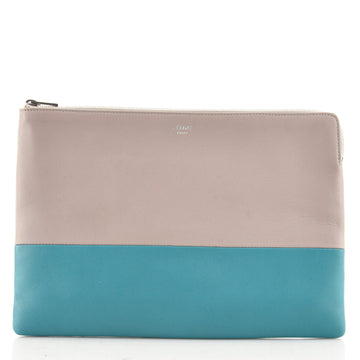Celine Bicolor Solo Clutch Leather