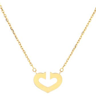 Cartier C Heart de Cartier Pendant Necklace 18K Yellow Gold