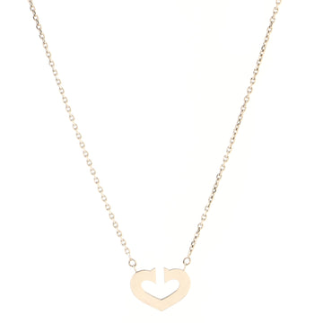 Cartier C Heart de Cartier Pendant Necklace 18K White Gold