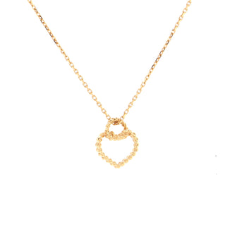 Cartier Twist Heart Pendant Necklace 18K Rose Gold