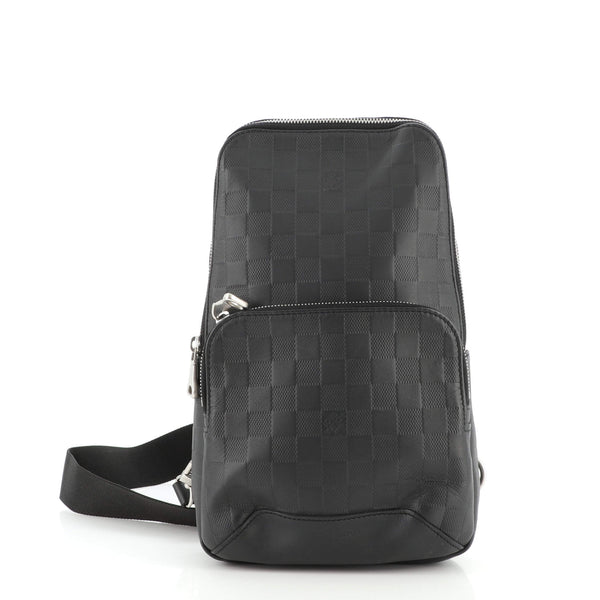 Louis Vuitton Damier Infini Avenue Sling - Black Backpacks