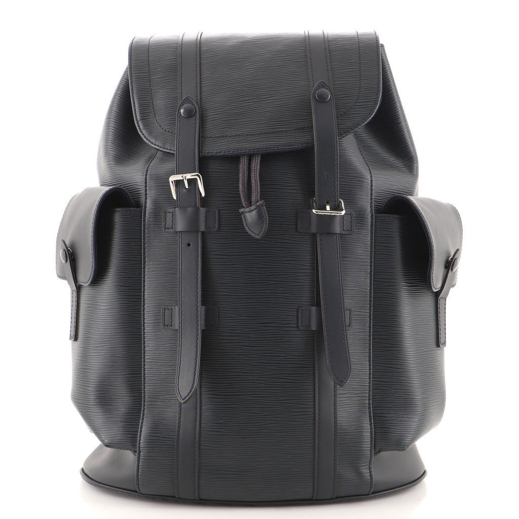 Louis Vuitton Christopher Backpack Epi Leather PM Blue 13863364