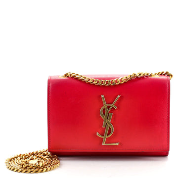 Saint Laurent Classic Monogram Crossbody Bag Grainy Patent Small