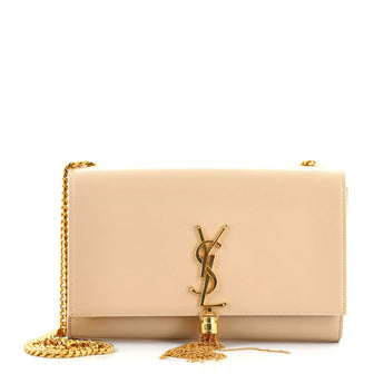 Saint Laurent Classic Monogram Tassel Crossbody Bag Leather Medium