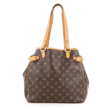 Louis Vuitton Batignolles Handbag Monogram Canvas Vertical Brown