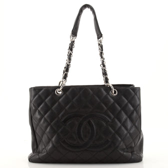 Chanel Grand Shopping Tote Quilted Caviar