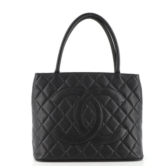 Chanel Medallion Tote Quilted Caviar