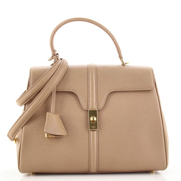 Celine 16 Top Handle Bag Grained Calfskin Medium
