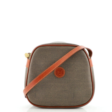 Fendi Vintage Crossbody Bag Coated Canvas Small