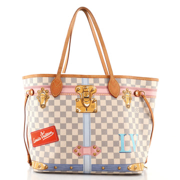 Louis Vuitton Neverfull NM Tote Limited Edition Damier Summer Trunks MM