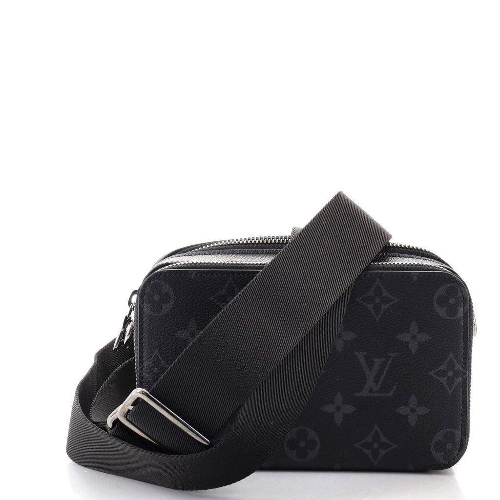 Alpha wearable wallet cloth bag Louis Vuitton Black in Cloth - 33262068
