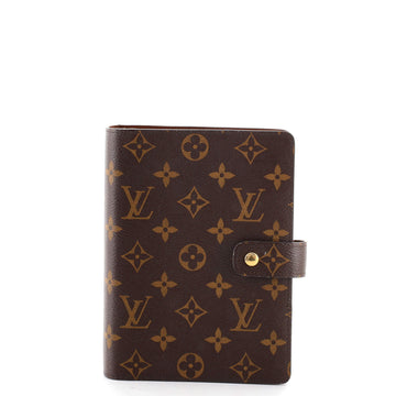 Louis Vuitton Ring Agenda Cover Monogram Canvas MM