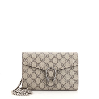 Gucci Dionysus Chain Wallet GG Coated Canvas Small