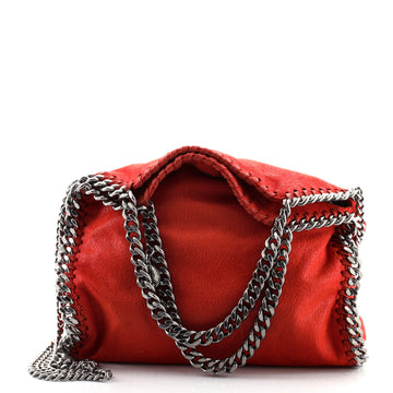 Stella McCartney Falabella Fold Over Crossbody Bag Shaggy Deer Mini
