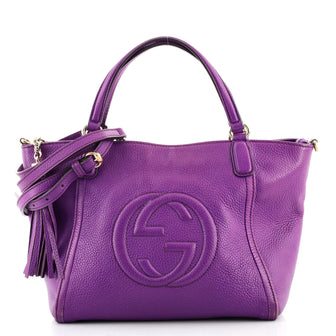 Gucci Soho Convertible Top Handle Bag Leather Small