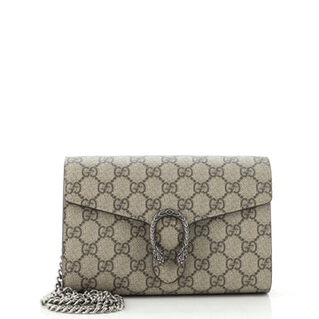 Gucci Dionysus Chain Wallet GG Coated Canvas Small